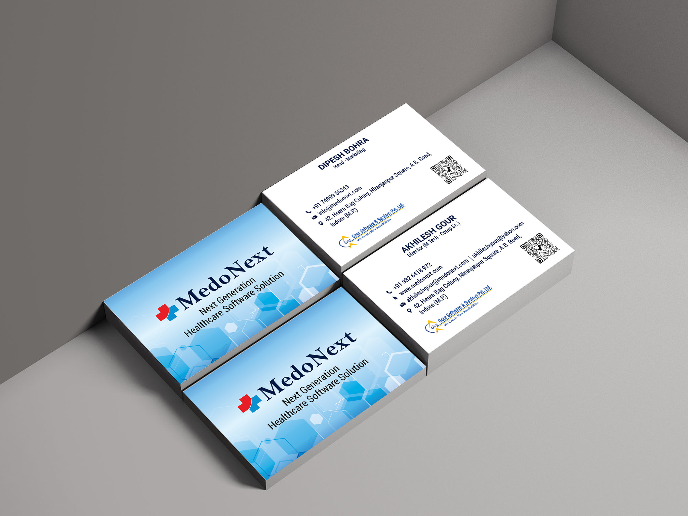 Medonext UV Visiting card