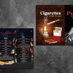 Menu, bar menu, pub menu, club menu,